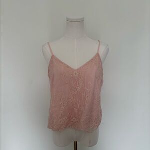 Wayf Blush Lace Camisole Top